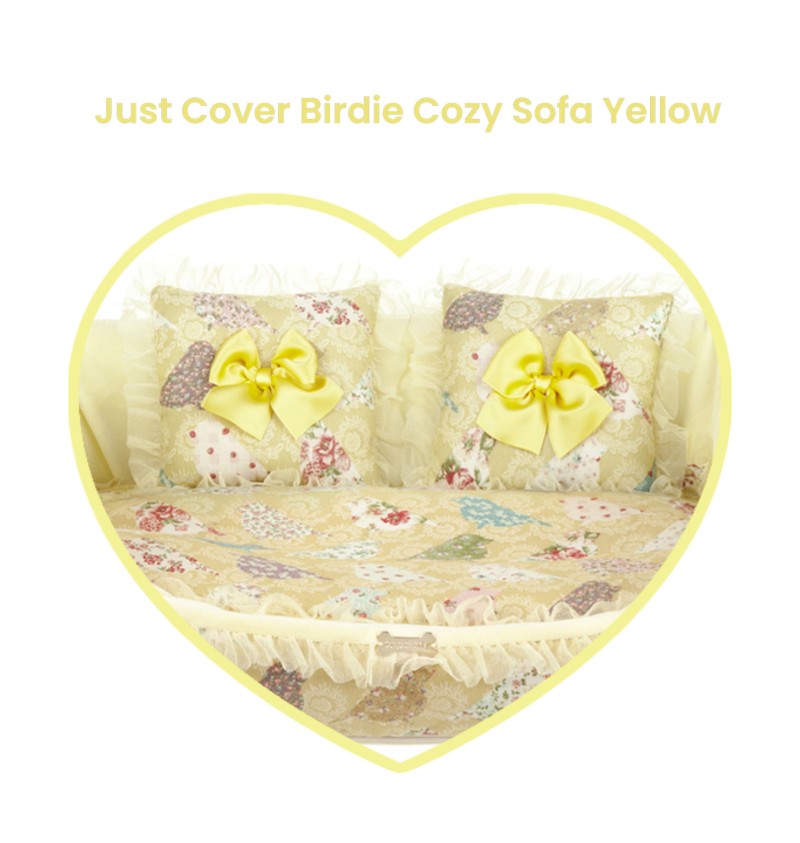 Just Cover Birdie Cozy Sofa Yellow