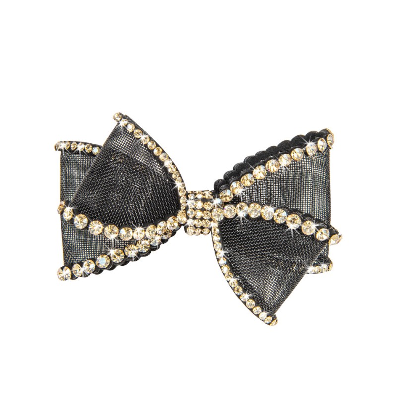 Perfection In A Bow Hairclip Black