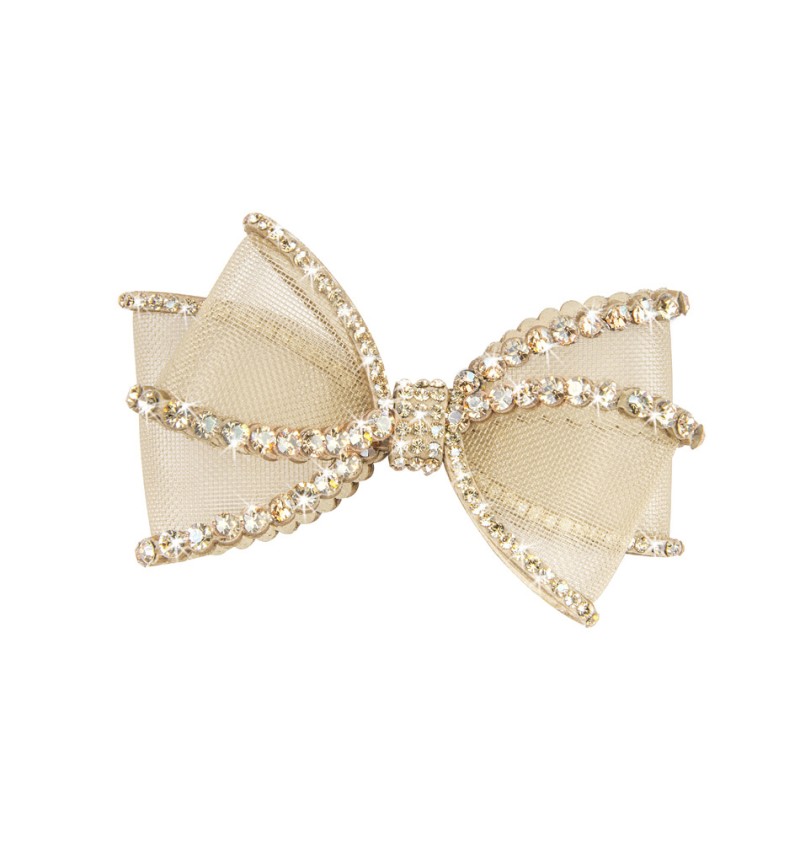 Perfection In A Bow Hairclip Gold