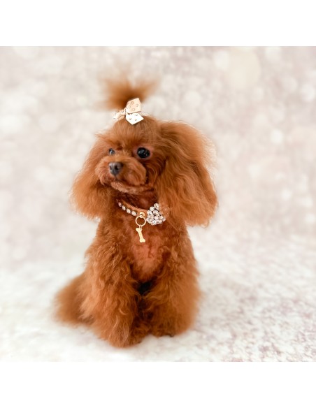 Sunshine Bow Beige Gold Hairclip