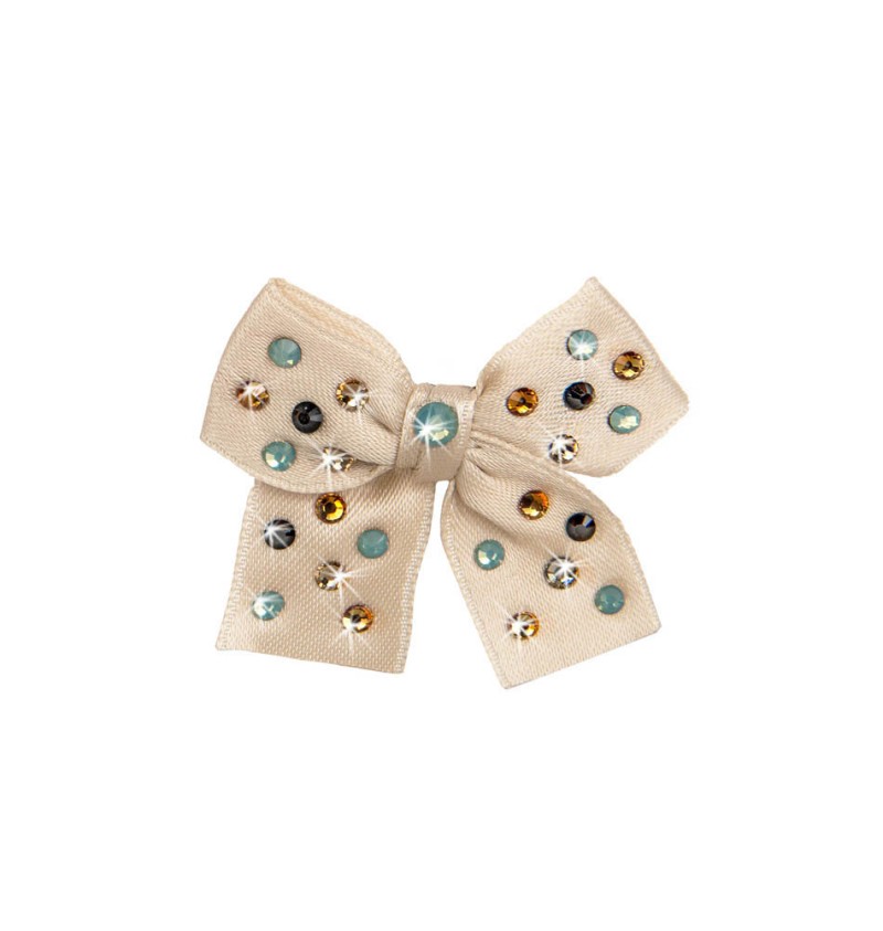 Sunshine Bow Beige Multicolor Hairclip