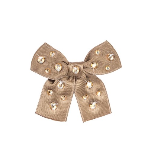 Sunshine Bow Camel/Gold Hairclip