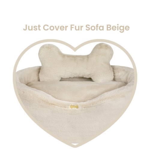 Just Cover Fur Sofa Beige