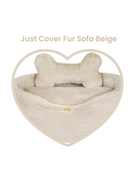 Just Cover Fur Sofa Beige