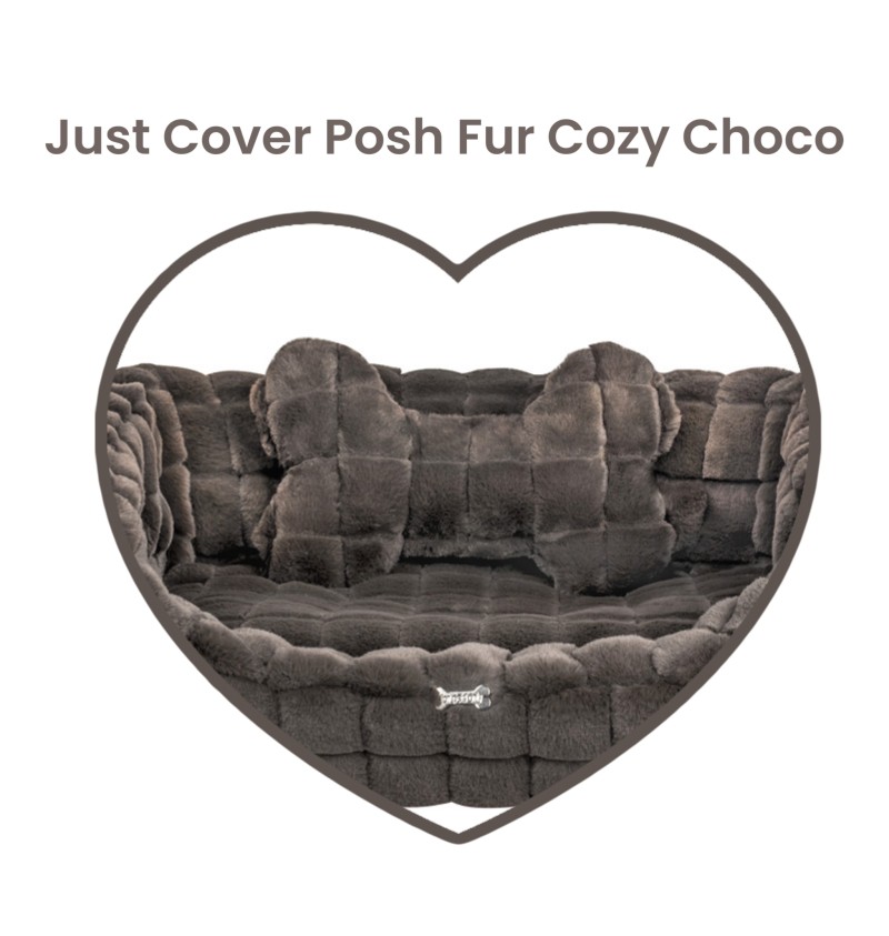 Just Cover Posh Fur Cozy Choco