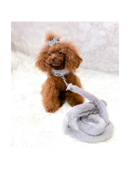 Posh Diamond Collar Grey