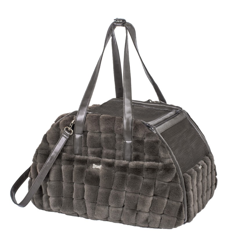 New Posh Fur Aria Bag Dark Chocolate