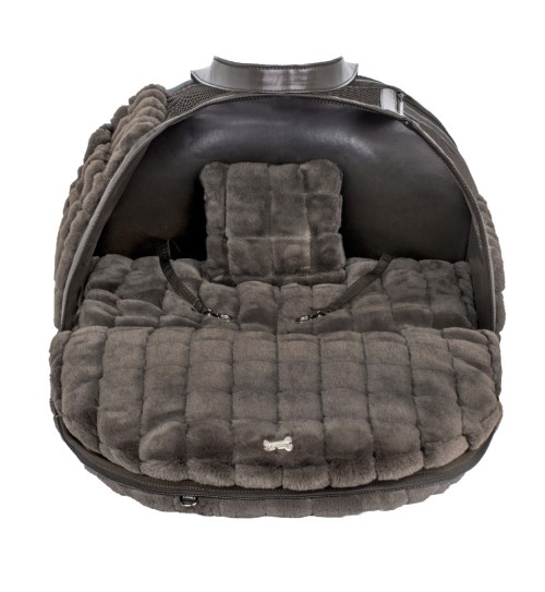 New Posh Fur Aria Bag Dark Chocolate 2