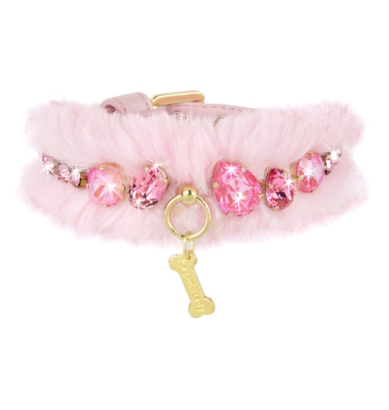 Posh Diamond Collar Pink
