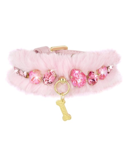 Posh Diamond Collar Pink