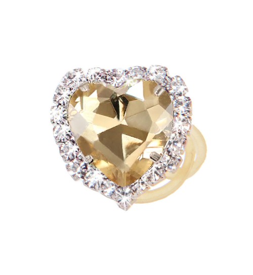 Heart Bling Hairclip Golden Shadow 2