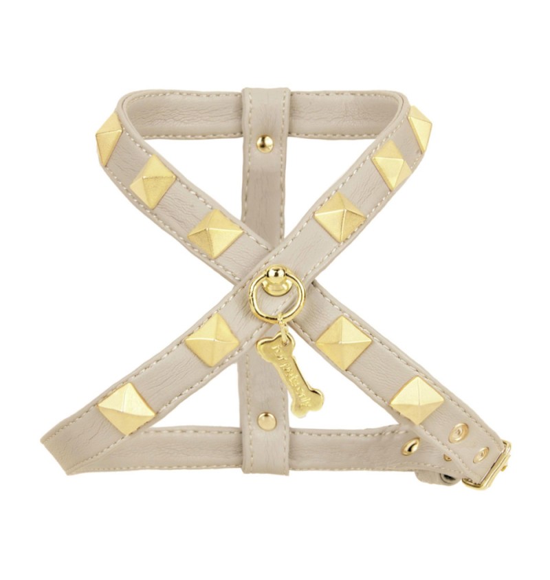 Chic and Stud Harness Greige/gold