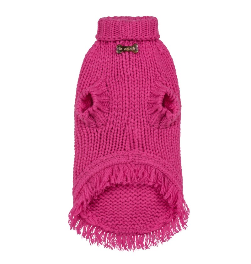 100% Cashmere Delight Pull Fuxia