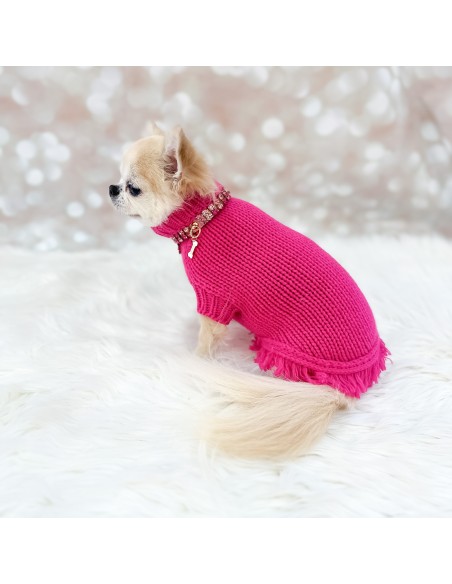 100% Cashmere Delight Pull Fuxia