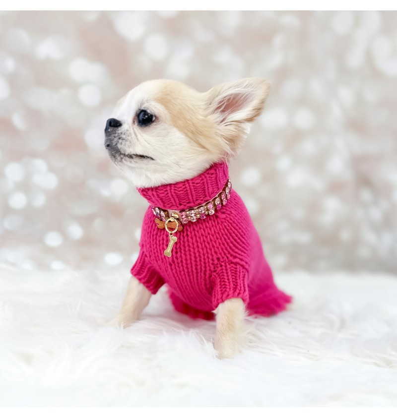 100% Cashmere Delight Pull Fuxia