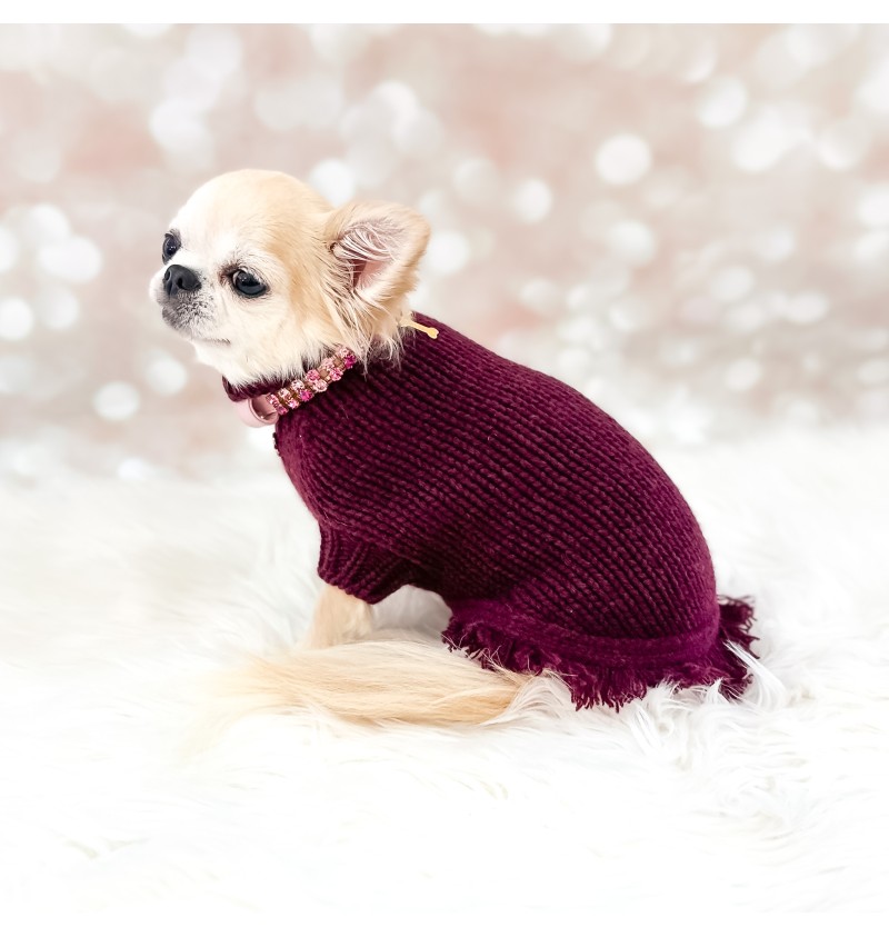 100% Cashmere Delight Pull Burgundy