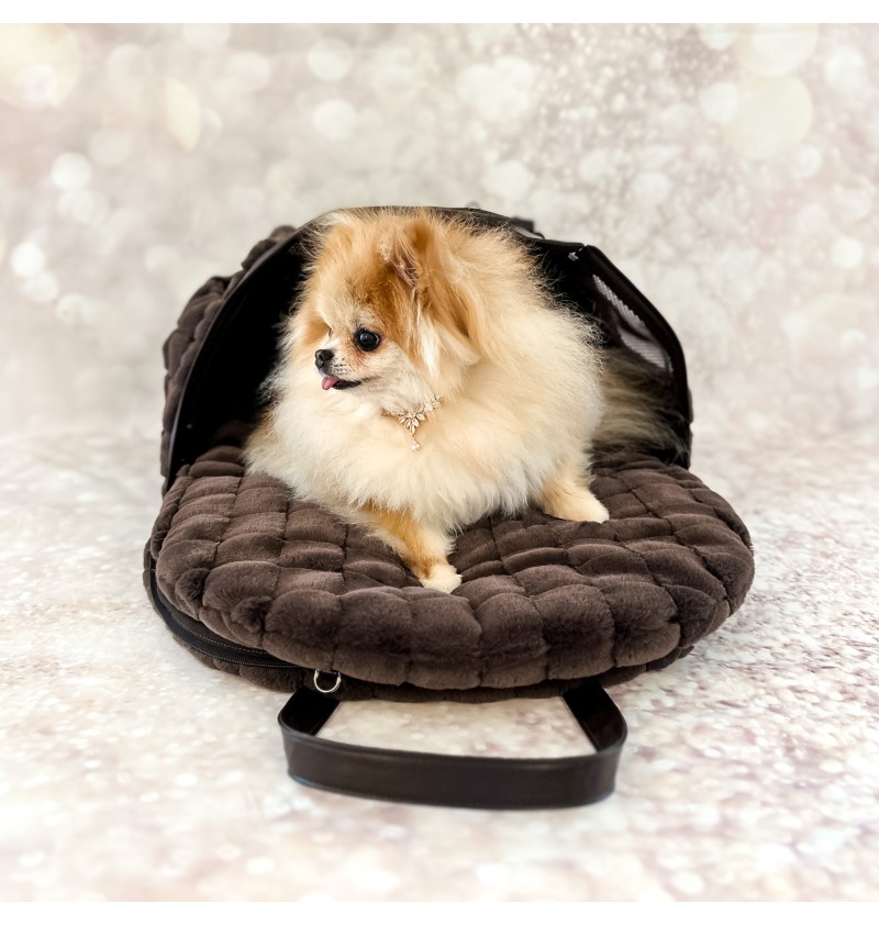 New Aria Bag Posh Fur Dark Choco