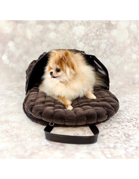 New Aria Bag Posh Fur Dark Choco