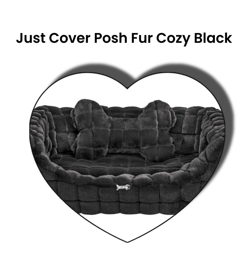 Just Cover Posh Fur Cozy Black Limited Edition