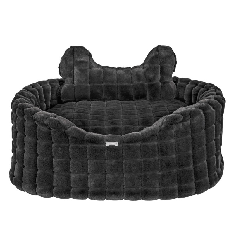 Posh Fur Sofa Black