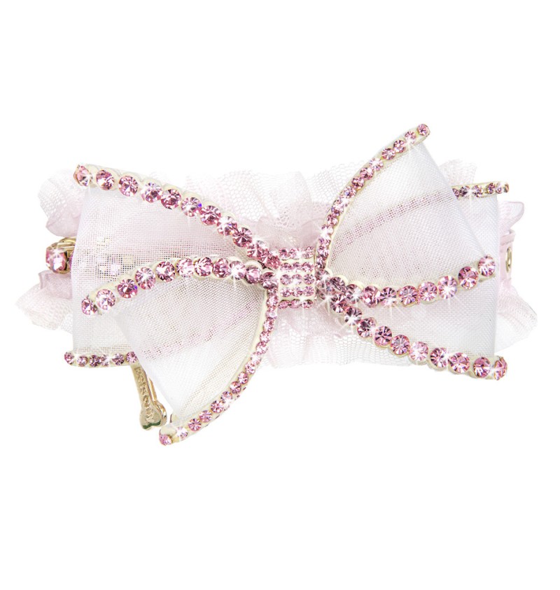 Perfection In A Bow Party Collar Pink