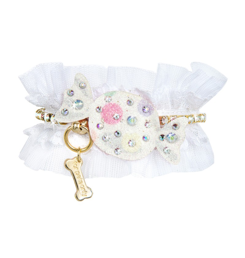 Candy Babe Collar White