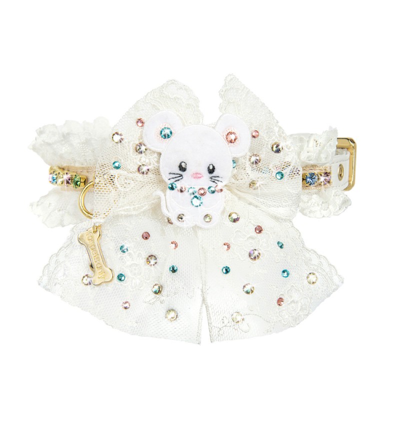 TopoMio Rainbow Collar White