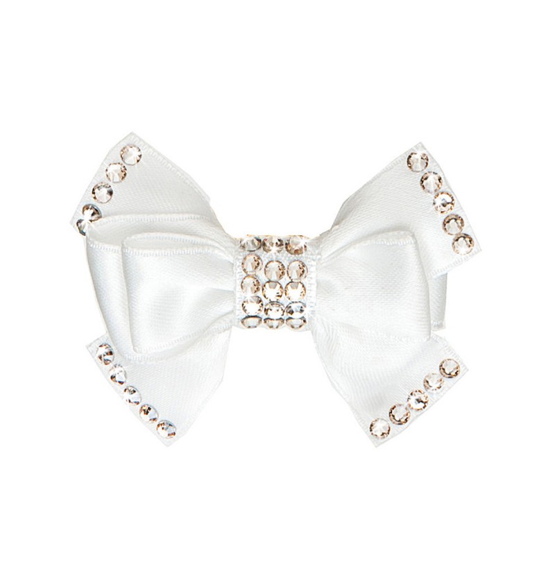 The Perfect Bow Hairclip White
