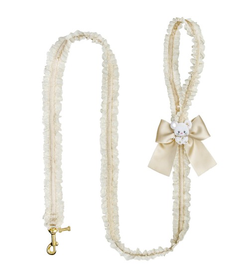 TopoMio In Lace Lingerie Leash Beige