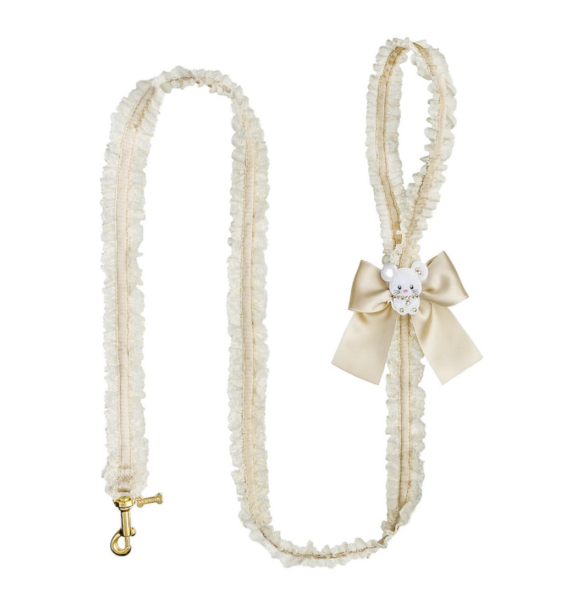 TopoMio In Lace Lingerie Leash Beige