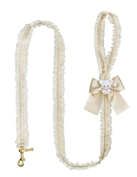 TopoMio In Lace Lingerie Leash Beige