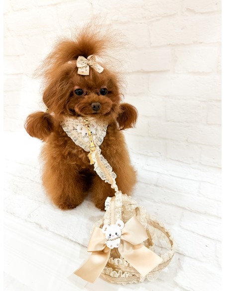 TopoMio In Lace Lingerie Leash Beige