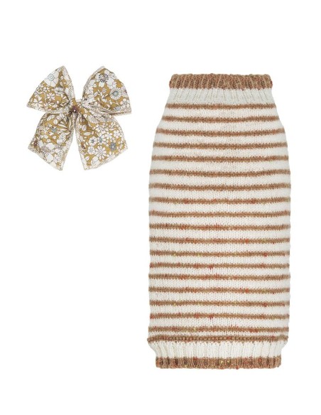 100% Summer Cashmere Tweed Shirt Liberty Camel