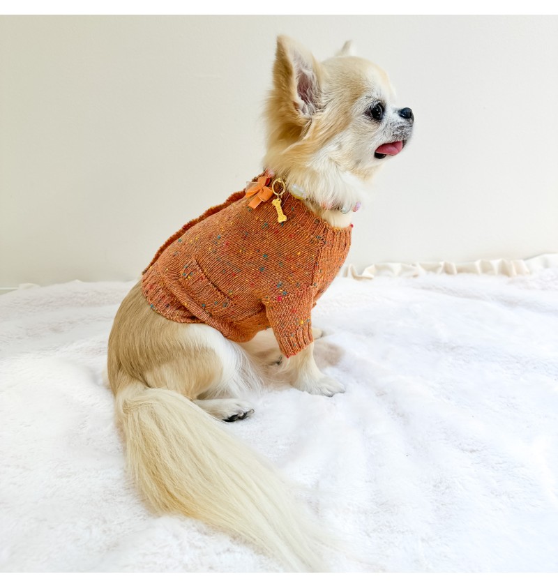 100% Summer Cashmere Tweed Cardigan...