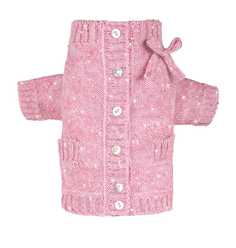 100% Summer Cashmere & Silk Cardigan Pink