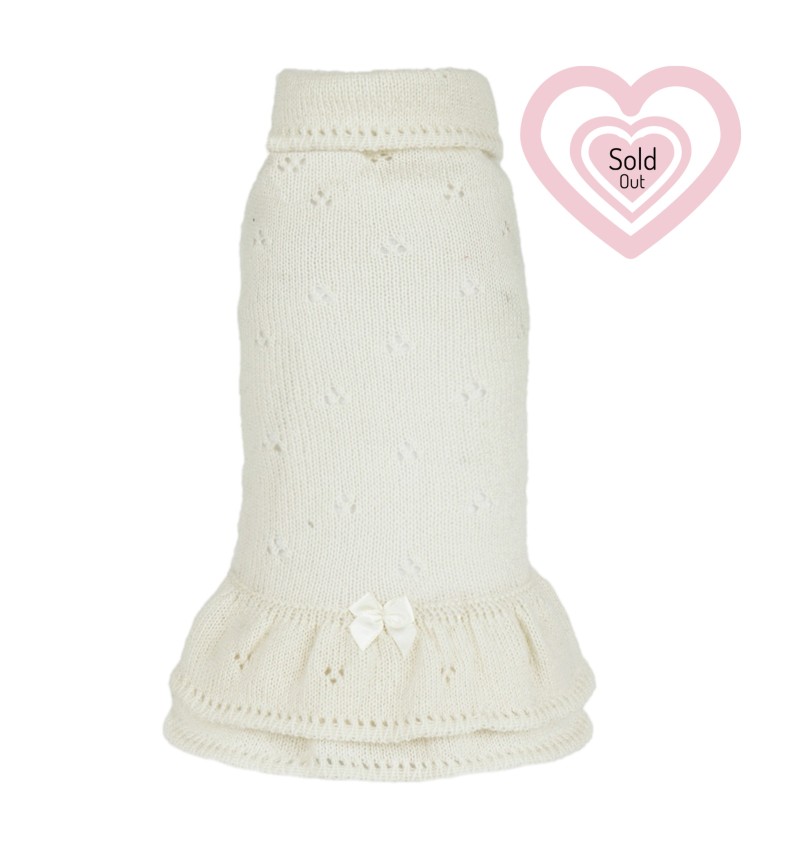 100% Baby Summer Cashmere Dress Ivory