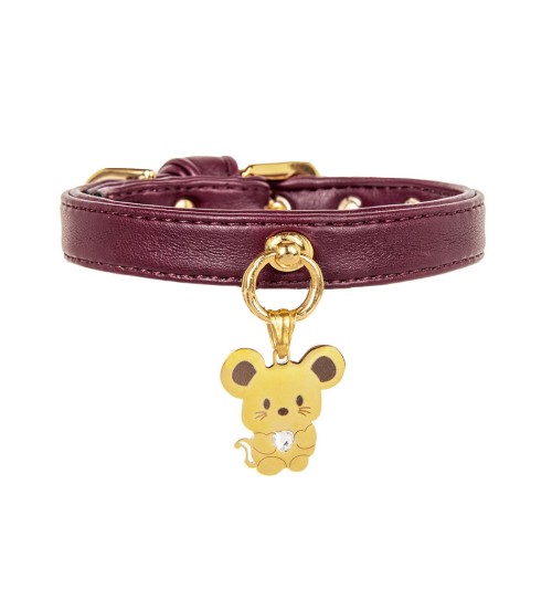 TopoMio Lover Collar Burgundy