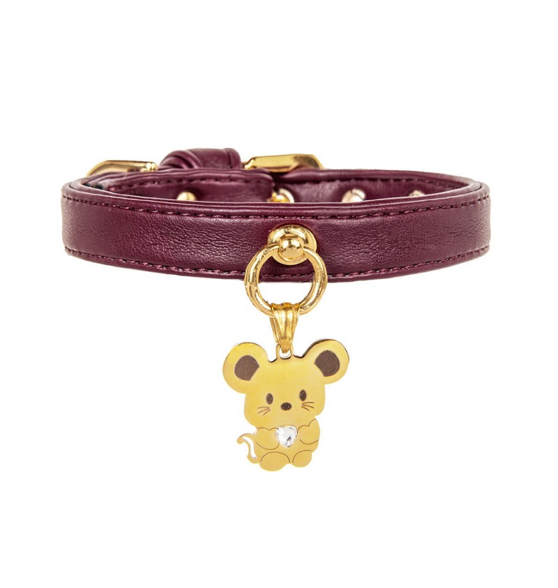 TopoMio Lover Collar Burgundy