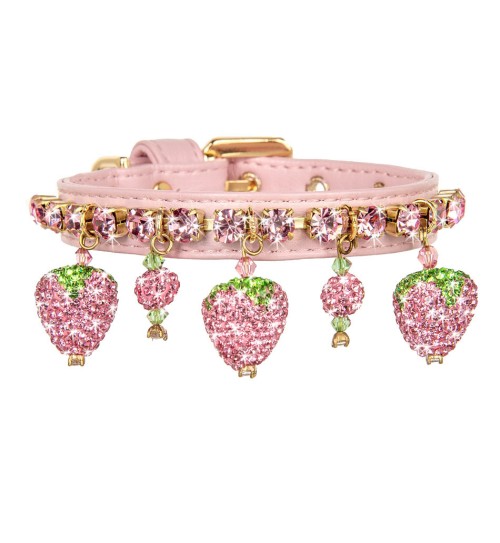 Strawberry Bling Collar