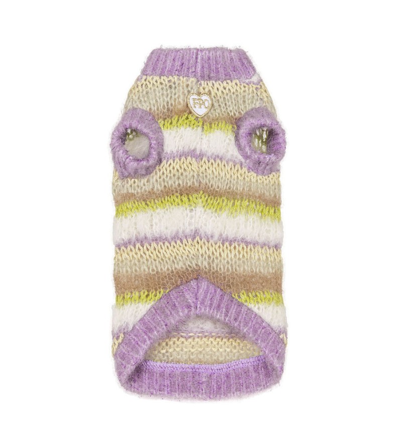 Righe Da Favola Pull Lilla