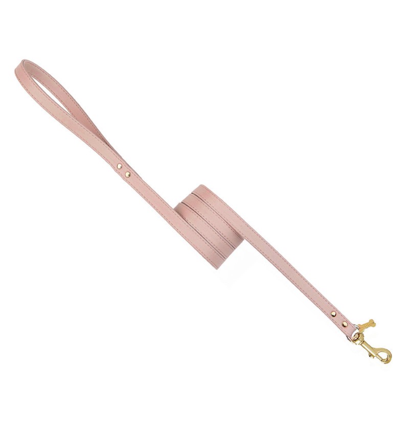 Plain Lead Rose Quartz/Gold