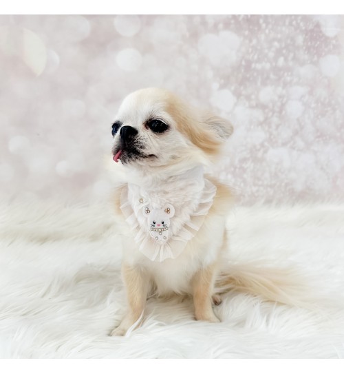 TopoMio Furry Bandana White 2