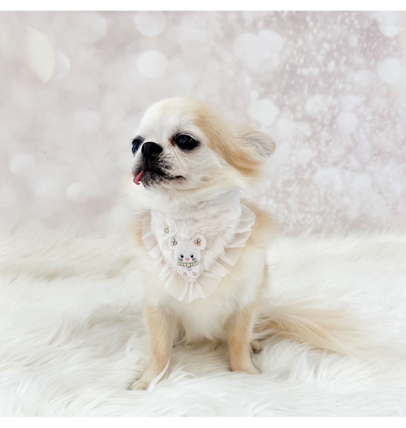 TopoMio Furry Bandana White