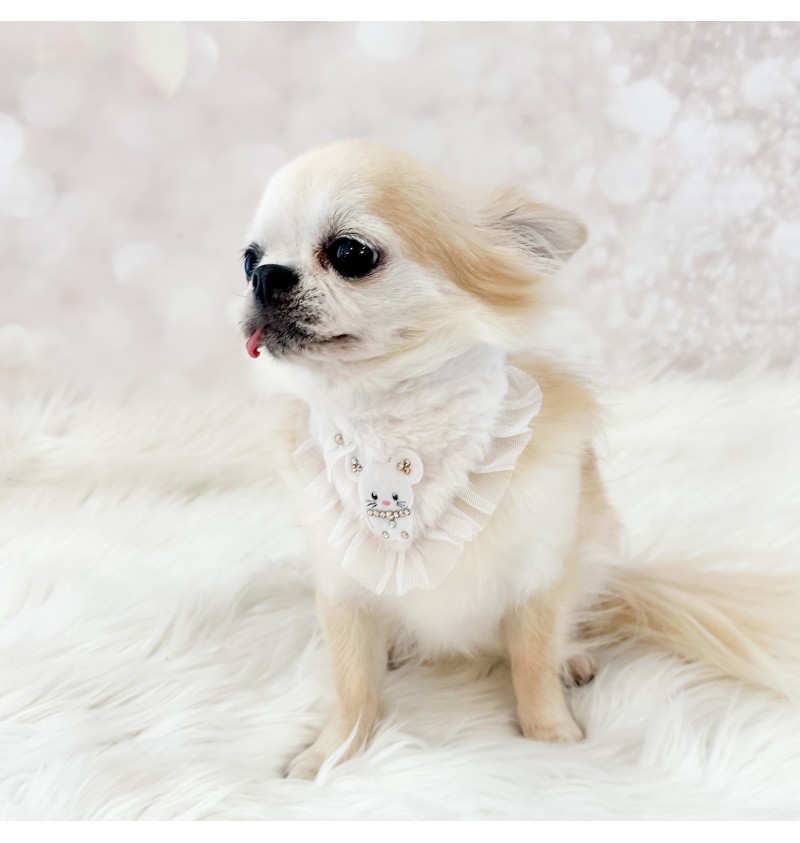 TopoMio Furry Bandana White