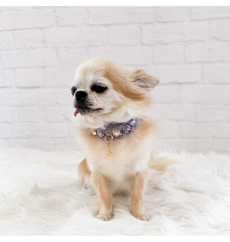 Lilac Posh Diamond Collar