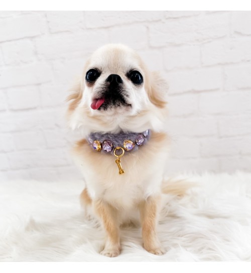 Lilac Posh Diamond Collar 2