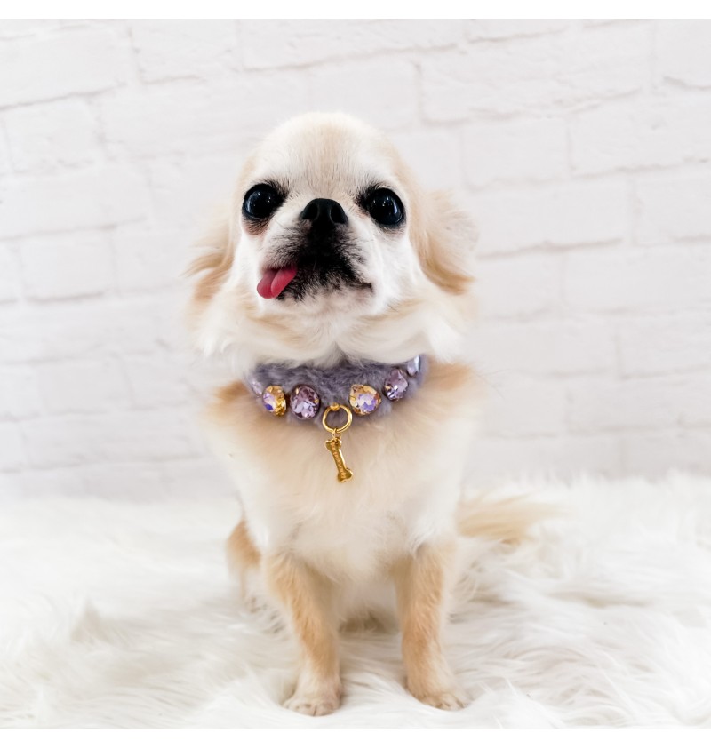 Lilac Posh Diamond Collar