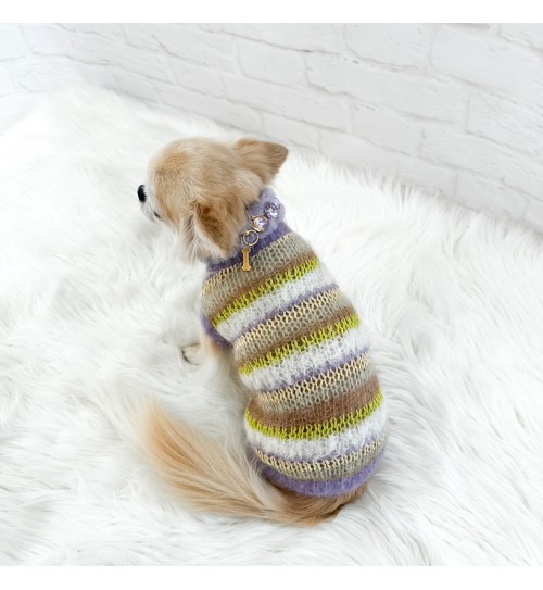 Righe Da Favola Pull Lilla 2