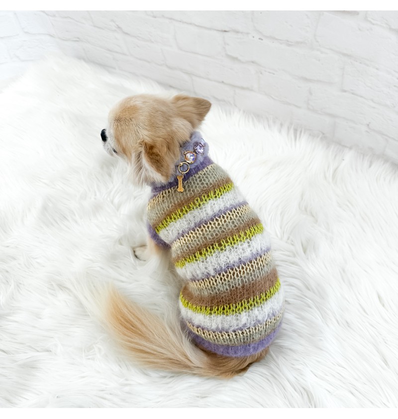 Righe Da Favola Pull Lilla