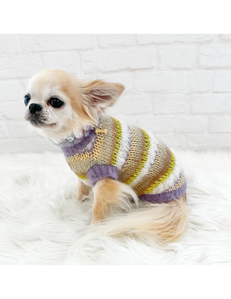 Righe Da Favola Pull Lilla